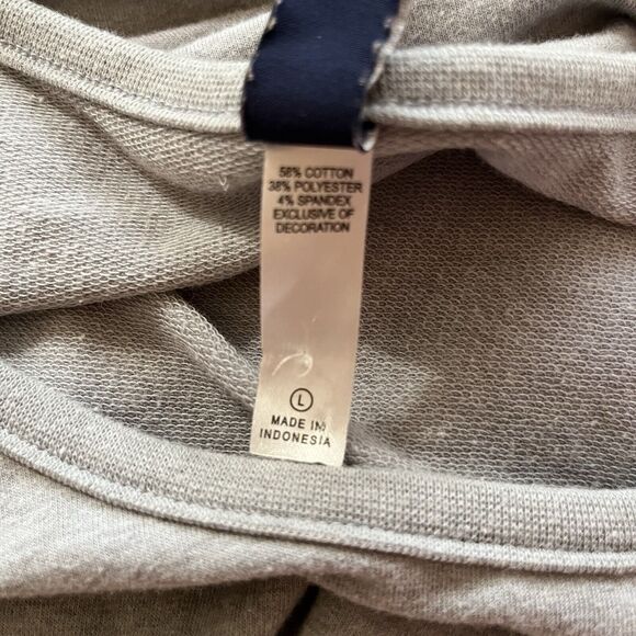 Southampton Long Sleeve French‎ Terry T Shirt Gym Workout Gray Sweatshirt L Soft - Picture 4 of 4